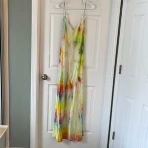 Dannijo maxi tie dye slip dress L
